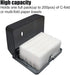 Paper Towel Dispensers, Commercial Toilet Tissue Dispensers Wall Mount Paper Towel Holder C-Fold/Multifold Paper Towel Dispenser for Bathroom, Kitchen(Black)